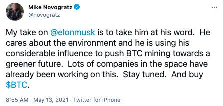 业内人士对特斯拉暂停比特币支付有何看法？ - 第8张  | 比特币-比特币价格-比特币行情交易交流平台