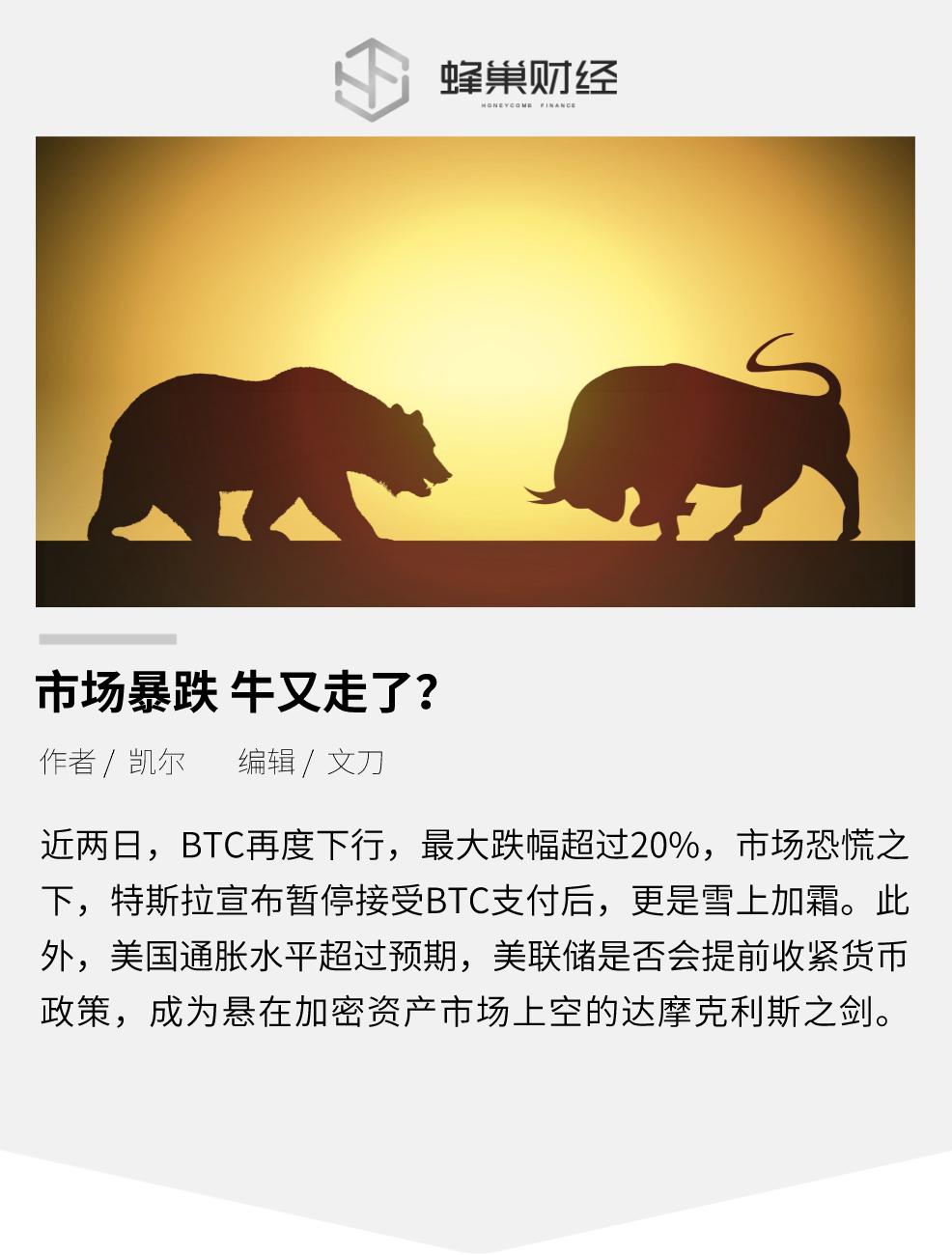 市场暴跌。公牛又走了吗？ - 第1张  | 比特币-比特币价格-比特币行情交易交流平台