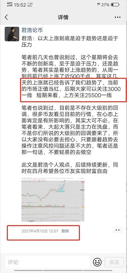 君浩：以太坊真的在3500就此止步吗？ - 第1张  | 比特币-比特币价格-比特币行情交易交流平台
