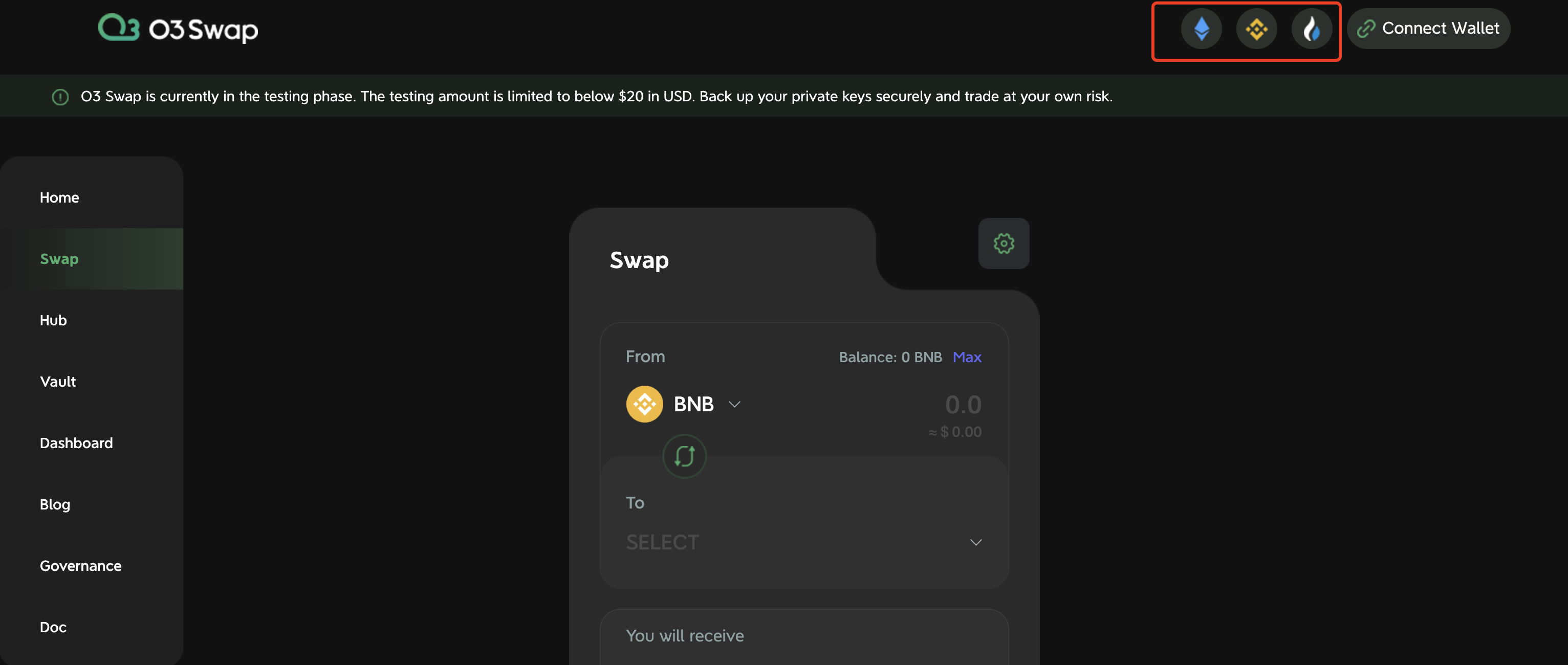 教程丨手把手带你玩跨链聚合协议O3 Swap，一起撸空投！ - 第3张  | 比特币-比特币价格-比特币行情交易交流平台