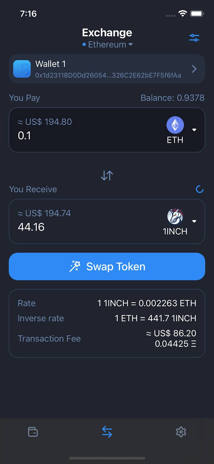 Chain aggregator 1英寸推出加密货币钱包 - 第4张 | 比特币-比特币价格-比特币行情交易交流平台 Chain aggregator 1英寸推出加密货币钱包 - 第4张 | 比特币-比特币价格-比特币行情交易交流平台