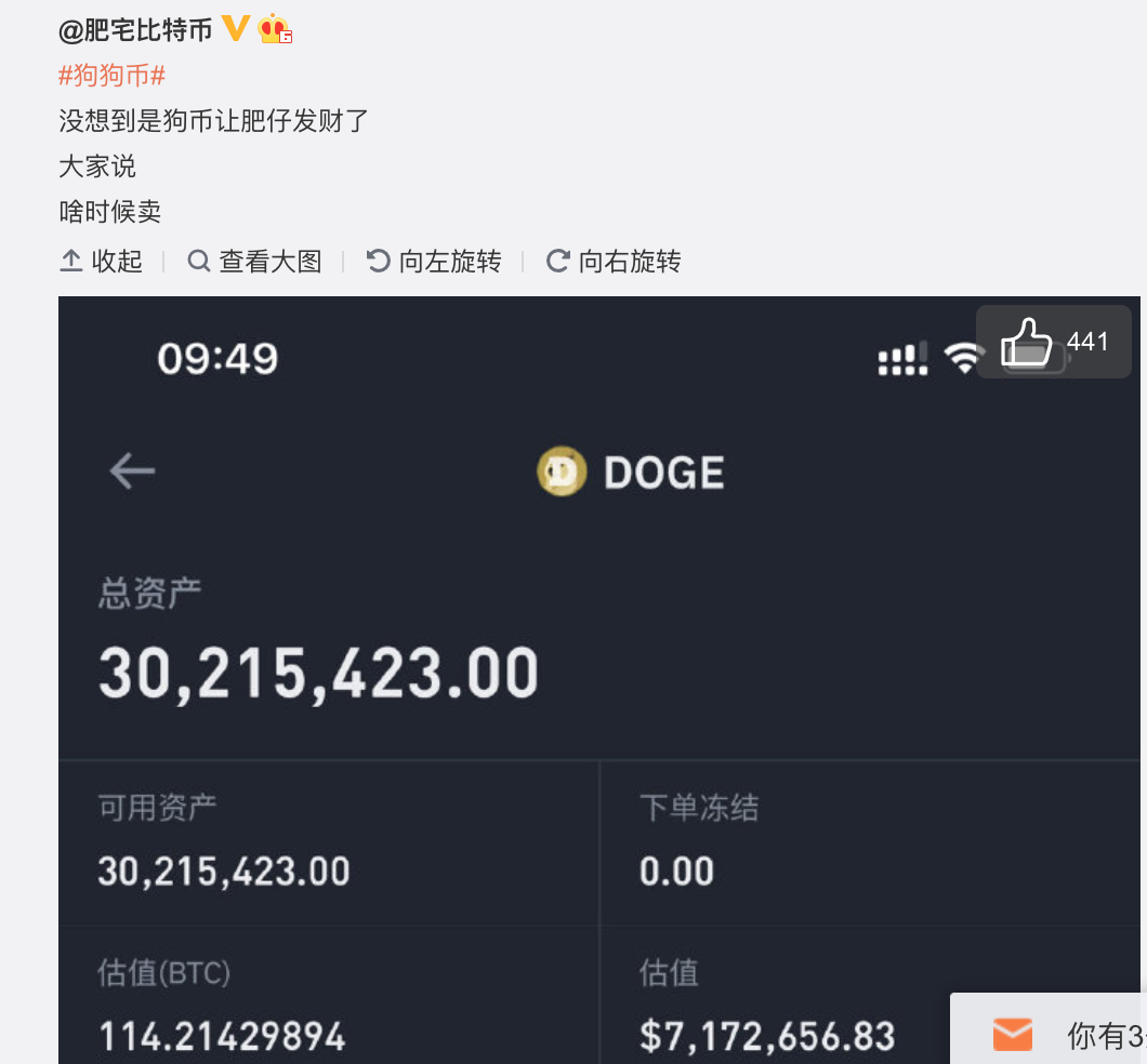 观察 | 一夜疯涨的狗狗币背后的“喜怒哀乐” - 第4张  | 比特币-比特币价格-比特币行情交易交流平台