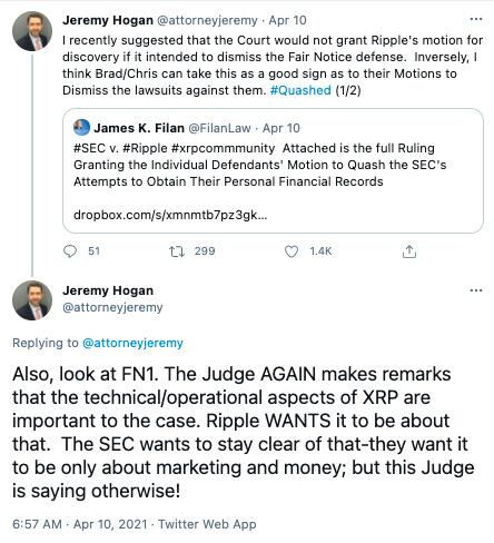 Ripple成功阻止了sec向公众披露其高管的个人财务记录 - 第1张  | 比特币-比特币价格-比特币行情交易交流平台