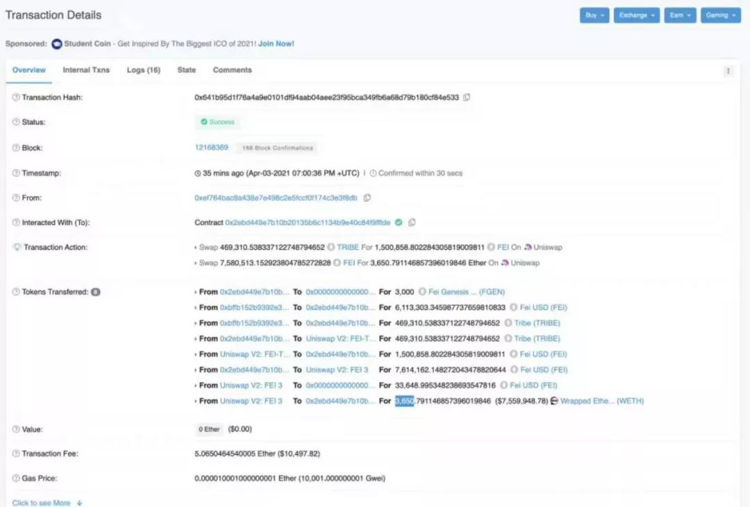 费氏鲸鱼卖3650 eth！持币人飞行难吗？ - 第4张  | 比特币-比特币价格-比特币行情交易交流平台